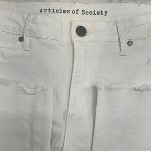 Articles Of Society Women's Saran Skinny‎ Whitehall Distressed Jeans Size 31